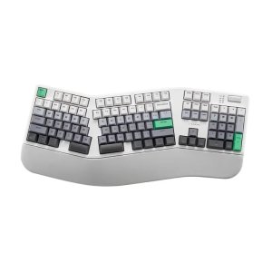 오테뮤부다페스트축 Sanwa Supply 기계식 키보드 분체식 무선 블루투스 유선 3모드 인체공학 키보드 민트