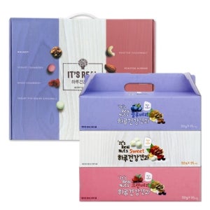 5가지 재료로 채운 건강 견과 요거트 3종 선물세트 1.5kg(20g 75봉)