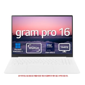 LG전자 LG그램 프로16 16Z90TP-GA5HK SSD 512GB 기본구성 윈도우11홈 탑재