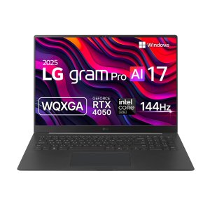 LG전자 2025 그램 Pro AI 17 WQXGA 코어Ultra5 애로우레이크 지포스 RTX 4050  옵시디안 블랙   512GB  32GB  WIN1 17Z90TR-SA5BK