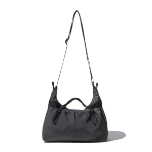 [커스텀멜로우][CUSTOMELLOW]Grey Draw String Cross Bag(CRBAX25002GYX)