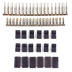 [AMASS]서보 커넥터 자작 DIY 키트 (범용 타입 6조) BEC Gold Terminal (6 pair)