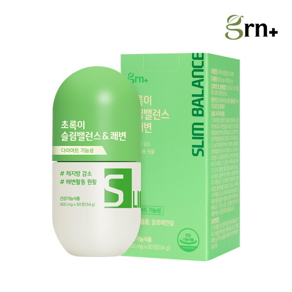 <b>지알앤</b> <b>GRN</b> 초록이 슬림밸런스<b>쾌변</b> 1EA
