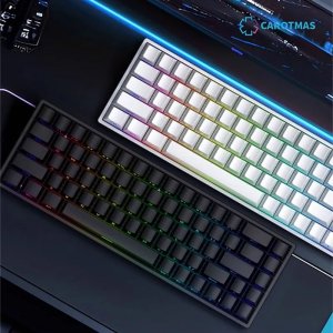 카로트마스 마르스 mars68PRO 자석축 무선 기계식 키보드 0데드존 핫스왑 RGB socd
