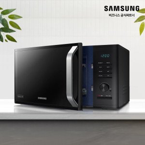 삼성전자 세라믹 전자레인지 23L MS23C3535AK 원룸 오피스텔 주방 블랙 (소상공인제품)/