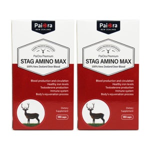파이오라 녹혈 스태그 아미노 맥스 180캡슐 2개 숫사슴 PaiOra Stag Amino