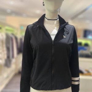 헤지스골프 여성 하이브리드 스트레치 스윙 점퍼 HWSW5A111BK