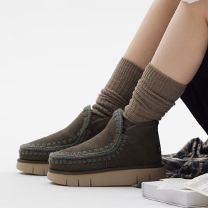 [MOU] [한정수량] 여성 양털 부츠 AIB404RG62