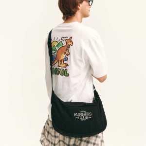 캉골 바이오 캔버스 크로스백 Ⅱ 3346 블랙