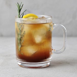 스트릭셀러 글라스 머그컵(390ml),손잡이 홈카페 유리컵