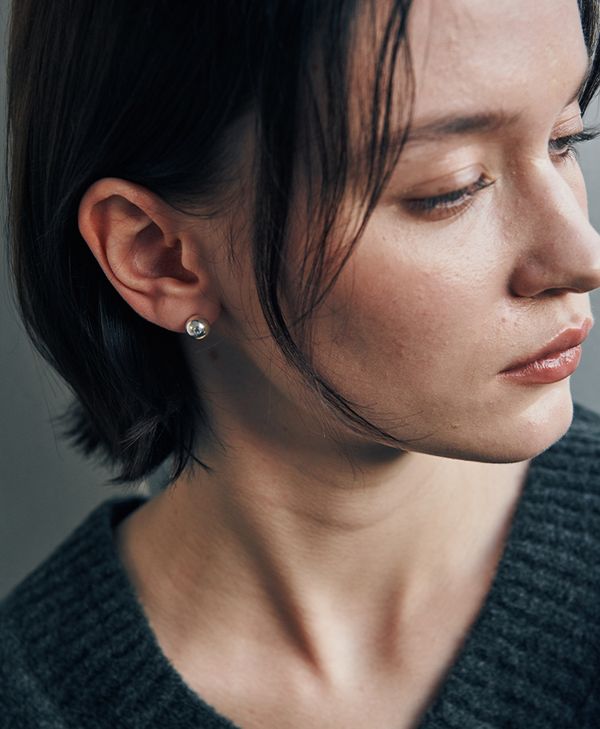 [베흐트] [15차 리오더][925 silver] Deux.silver.165 / haute ball earring (8mm)