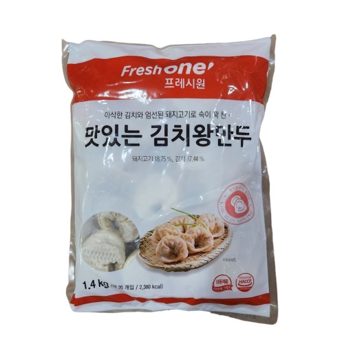 엄지식품 프레시원 맛있는 김치왕만두