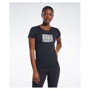 [리복]   Reebok 여성 TS AC 그래픽 반팔 티셔츠 - 블랙 / FJ2903 RETS2E351BK