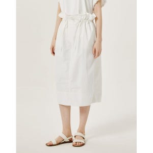 [닥스레이디스]  화이트 단색 밴딩스커트 DLSK2BS33WT