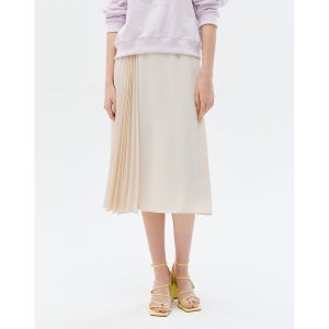 [질스튜어트뉴욕 우먼] 베이지 플리츠배색 밴딩스커트 JSSK2B150I1