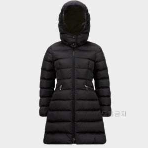 몽클레르 샤르팔 키즈 여성 롱 패딩 블랙 J2954 1C50210 54155 999