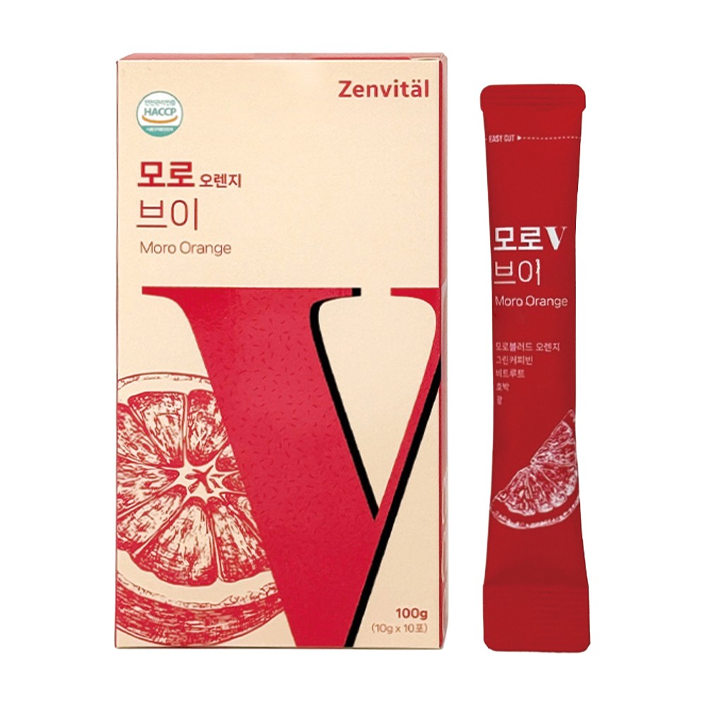 젠바이탈 모로 오렌지 브이라인 모로실 C3G <b>그린커피빈</b>  10개  10g