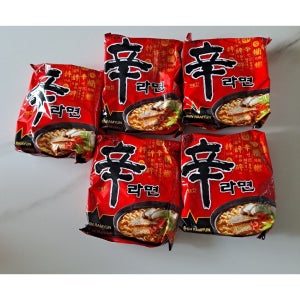 농심 신라면 120g 200개입 봉지라면  맛있게 매운맛 소고기 육수 쫄깃한 면발 업소용 박스 라면 한박스
