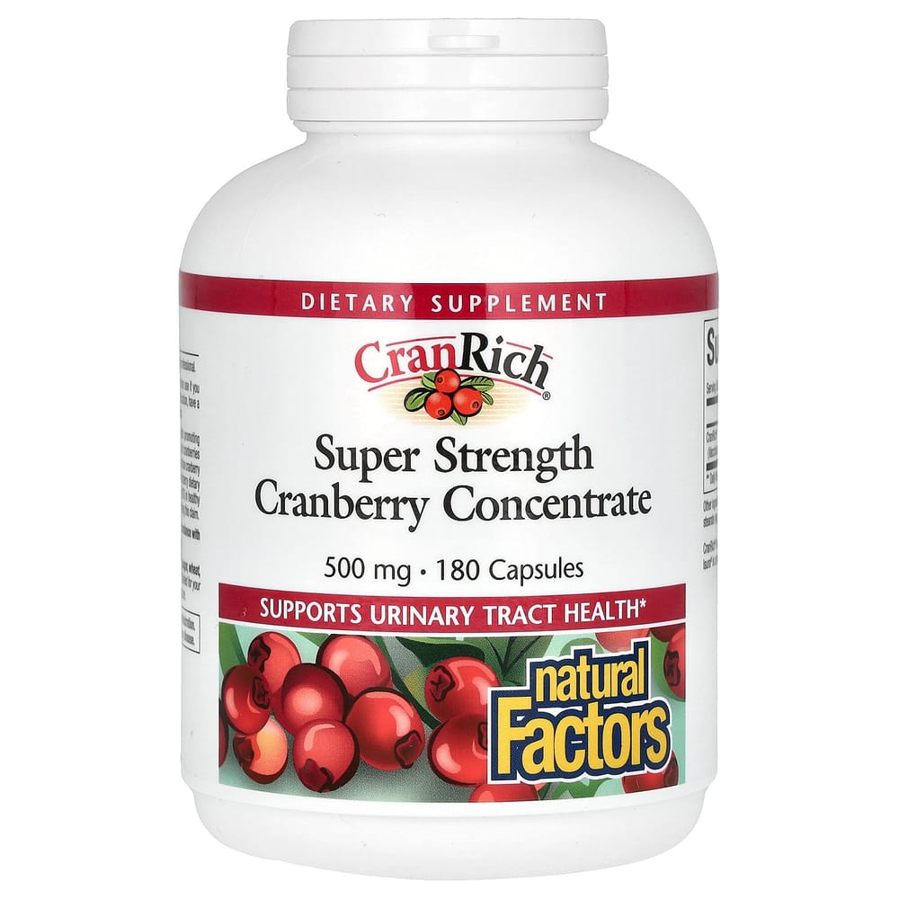 네추럴팩터스 크랜리치 슈퍼 스트랭스 크랜베리 컨센트레이트 500mg 캡슐 180정 1개