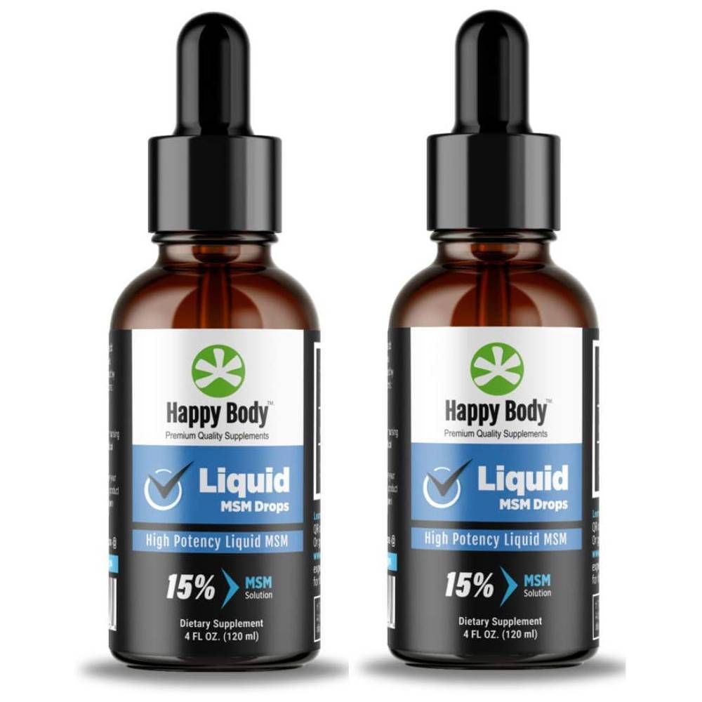 HAPPY BODY 리퀴드 <b>MSM</b> 액상 120ml 2개