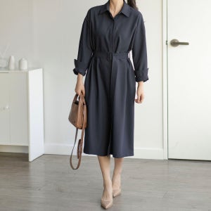 [jin and clare] 트렌치 원피스 /네이비, 진앤클레어