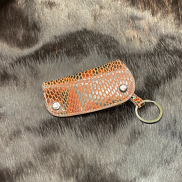 버거키 BURGERKEY 천연가죽 키홀더 스마트키홀더  18.에나멜-블랙체크