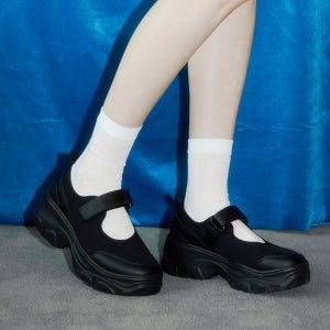 오찌 오찌 로미타 플랫폼 벨크로 메리제인