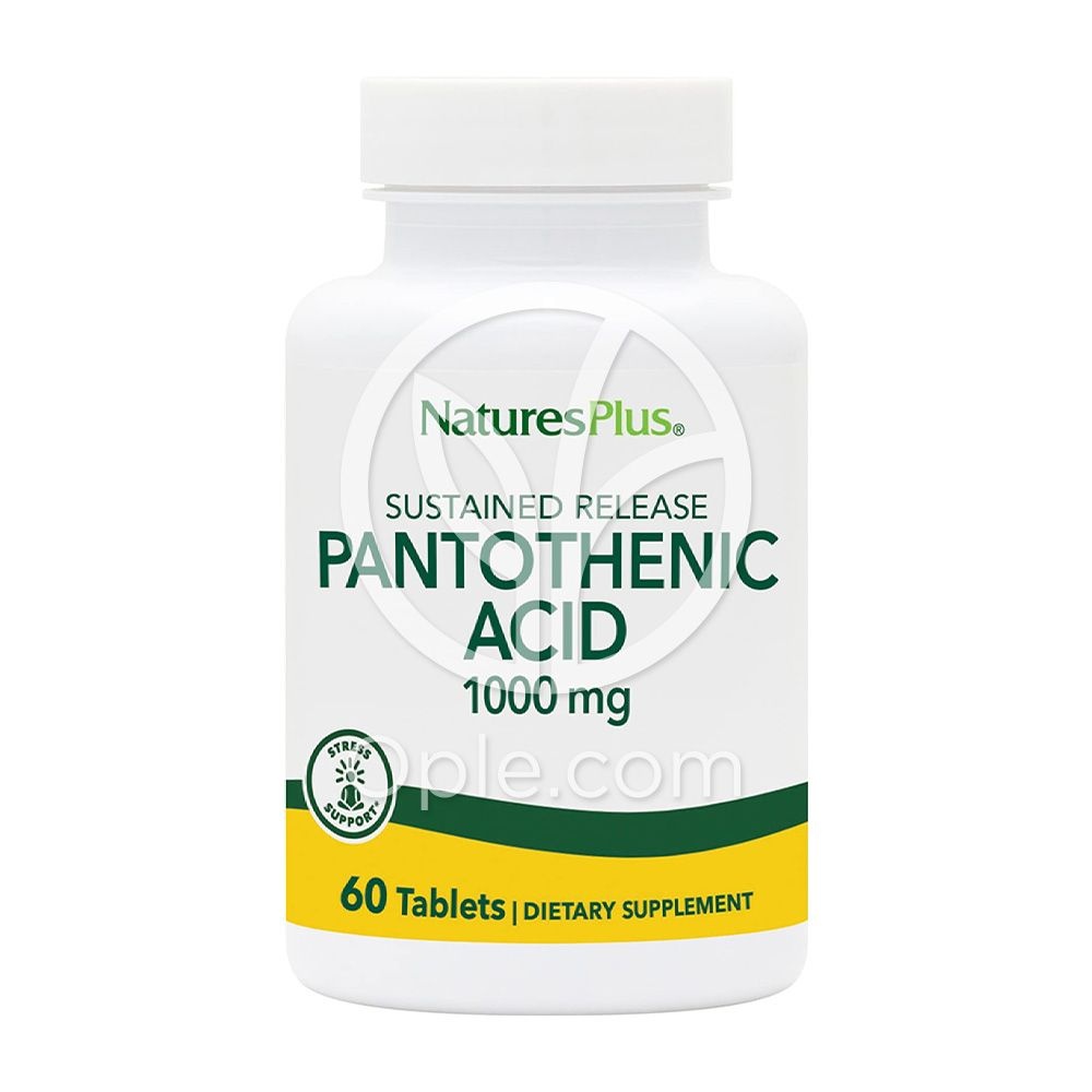 <b>네이처스플러스</b> 판토텐산 1000 mg 비타민 B5 60 타블렛 <b>NaturesPlus</b>