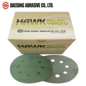 대성연마 필름 5인치 8홀 (100장) /원형사포