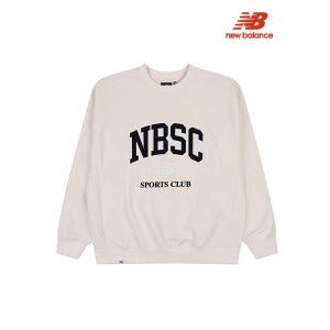 [뉴발란스]   NBSC SPORTS CLUB 세미오버핏 맨투맨 크림