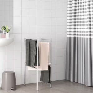 이케아 BROGRUND 브로그룬드 길이 조절 수건스탠드, 스테인리스 104.089.99