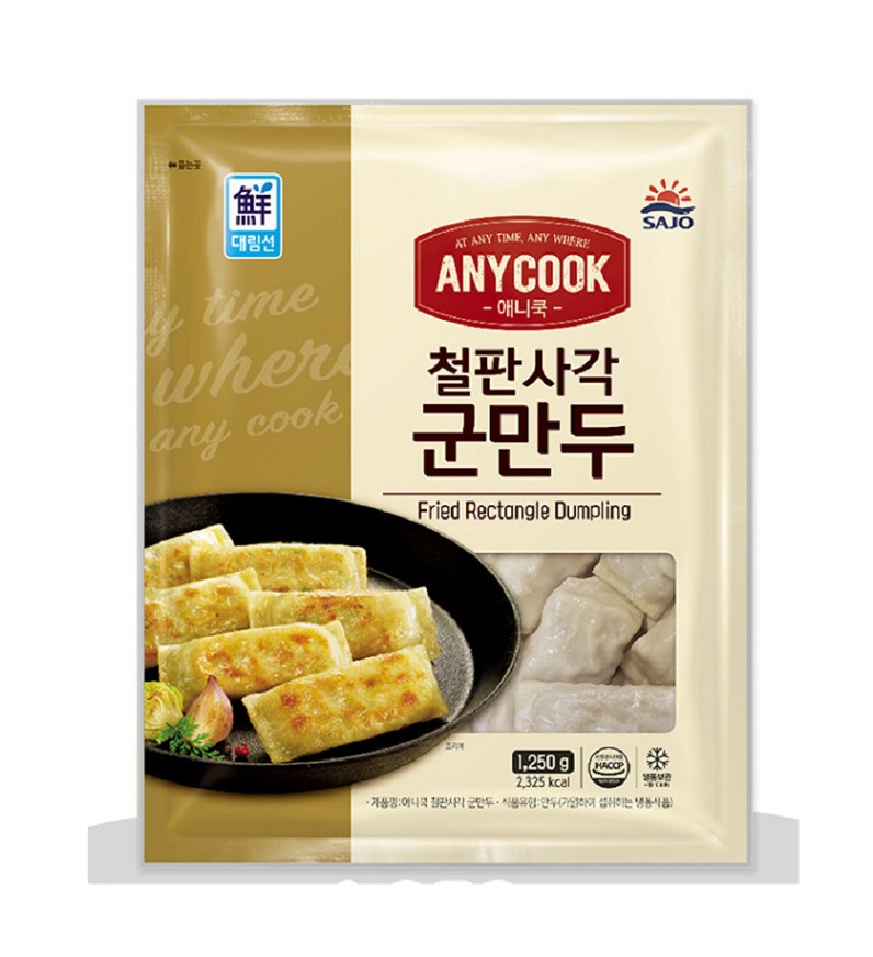 애니쿡 철판사각 군만두