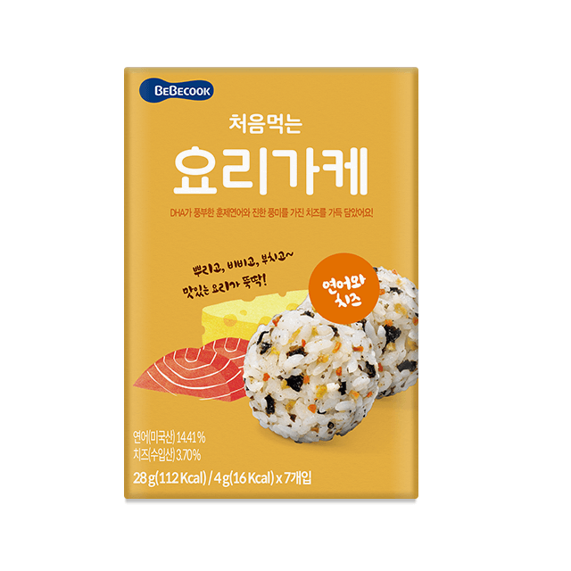 베베쿡 처음먹는 요리가케 연어와 치즈 4g x 7개입, 1개