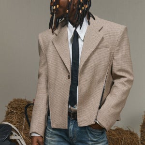 더써든랩 Fernch Checked Side Zipper Blazer