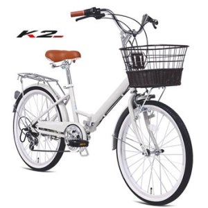 케이투바이크 클래식 접이식 여성용자전거 스와니FD 22인치 7단