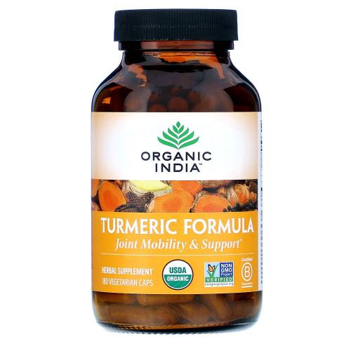 Organic India <b>터메릭</b> Turmeric Formula 180캡슐
