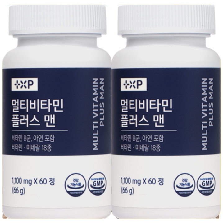 하루 한정으로 챙기는 26가지 남성맞춤 멀티비타민 미네랄 <b>아미노</b> 산 <b>포르테</b>  2세트  60정