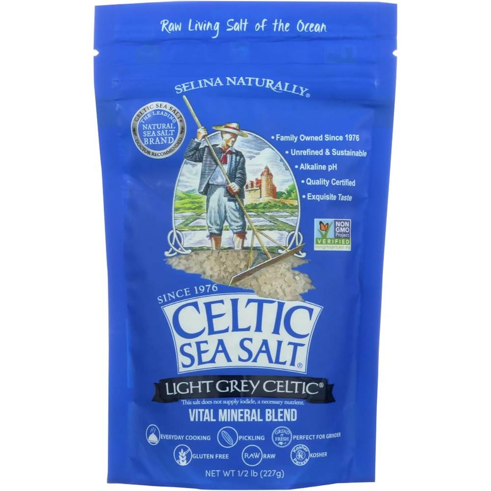 <b>Celtic Sea Salt</b> 라이트 그레이 셀틱 소금 8oz  227g  1개