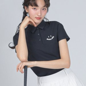 더블플래그 여성 Hard Cool 여성 냉감 스윙핏 반팔 카라티 DWTS5B311BK