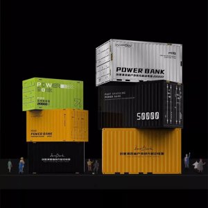 WOPOW 컨테이너 보조배터리 20000mAh 초대용량 급속충전 야외 캠핑 낚시