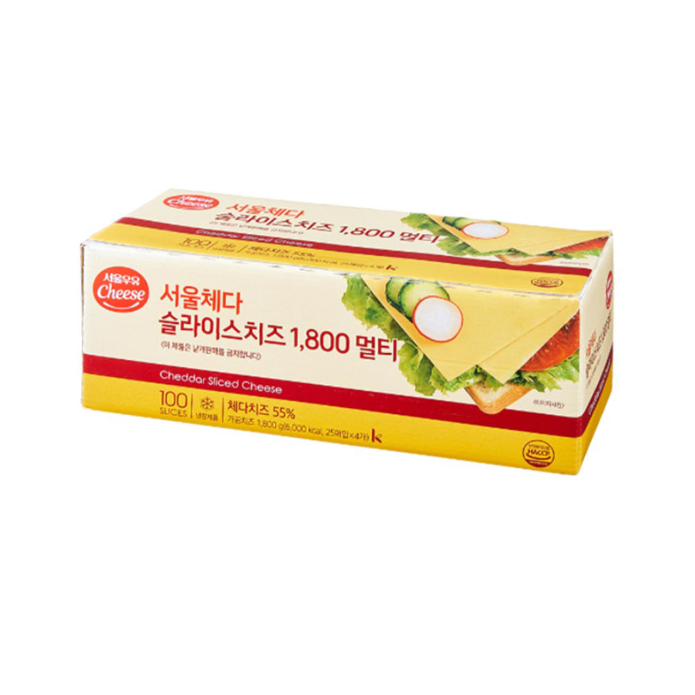 치즈 체다 슬라이스 치즈 멀티