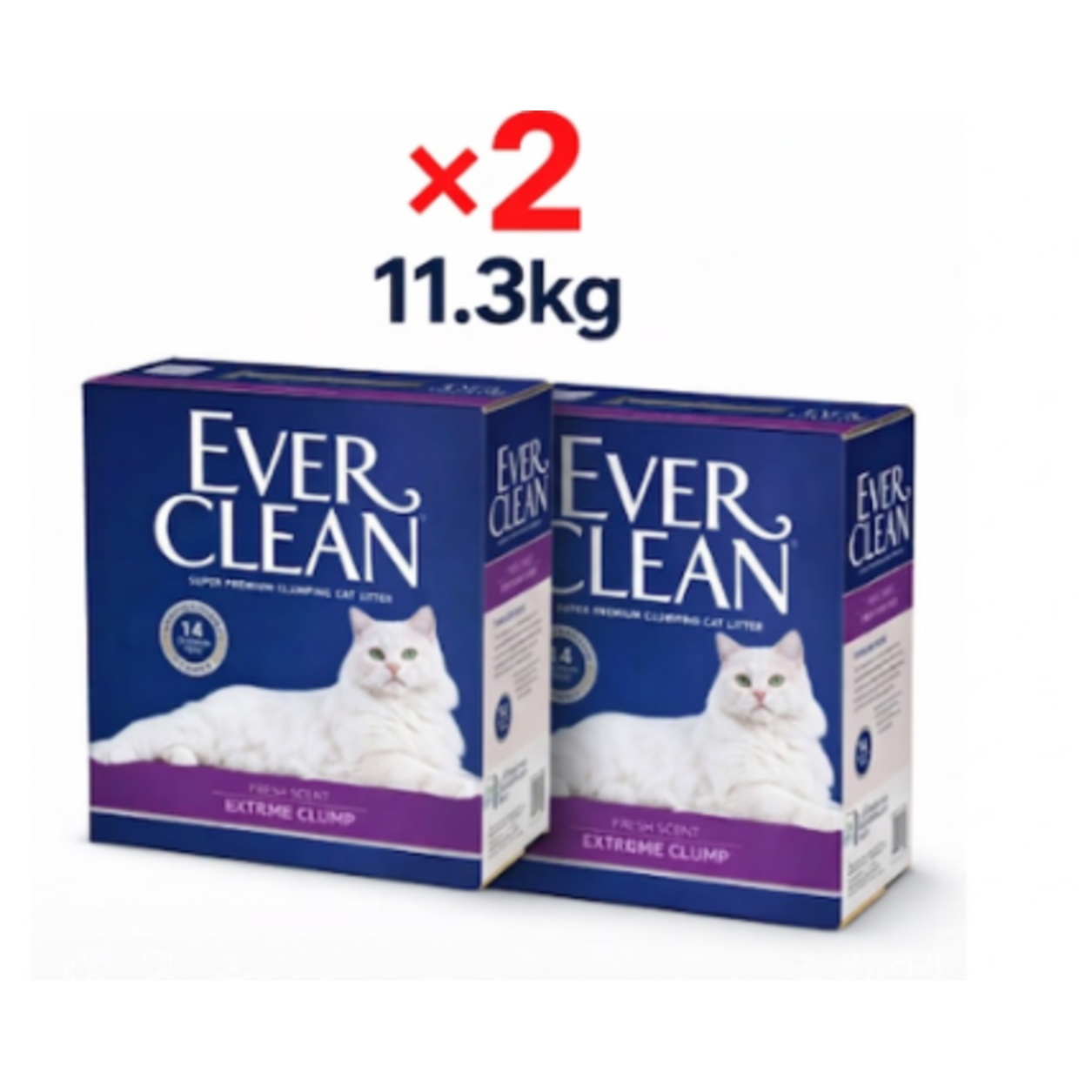 에버크린 응고형 익스트림 클럼프 고양이 모래 11.3kg 2개