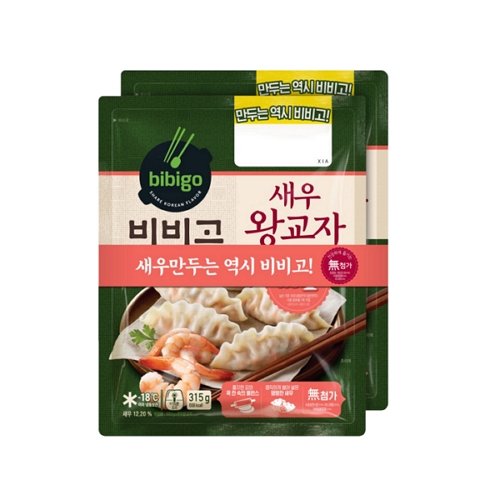 비비고 새우 왕교자, 315g, 10개