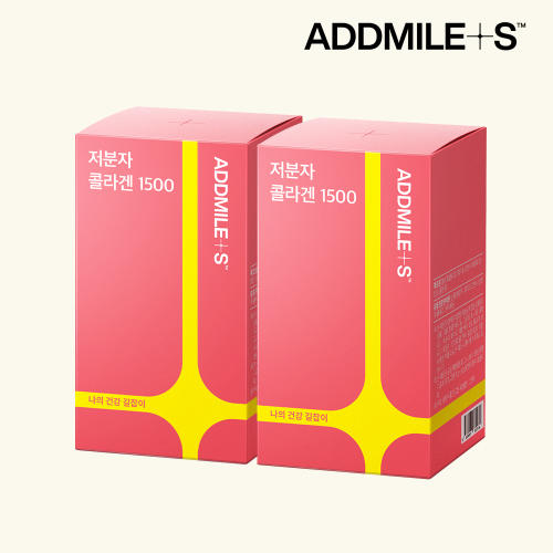 [신풍제약] <b>애드마일스</b> 저분자 <b>콜라겐</b> 1500 2box, 60포 /비타민c/히알루론산/흡수율빠른 300da <b>피쉬콜라겐</b>