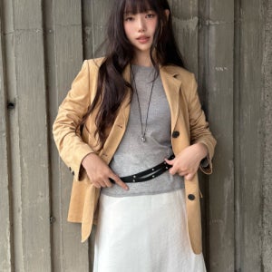 [올리브 데 올리브] 싱글 쓰리버튼 스웨이드 자켓 OL5XJ8800 5006631974
