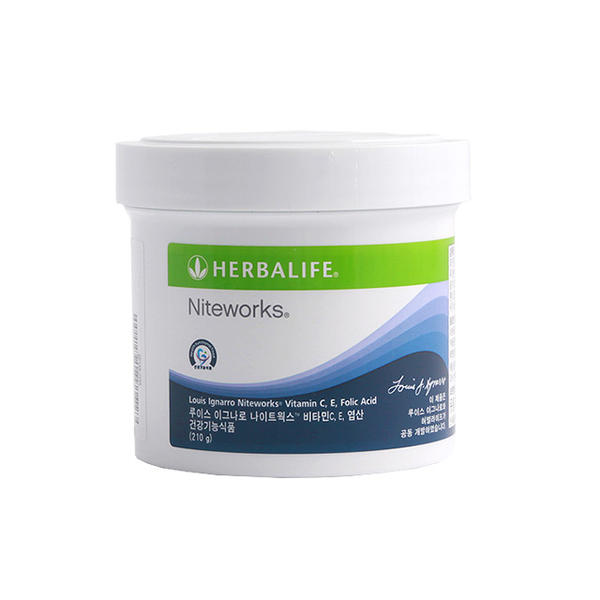 메온셀 <b>허벌라이프</b> 나이트웍스 210g 비타민 C E 엽산 산화질소 심 혈관건강 <b>혈액순환</b> 개선 도움
