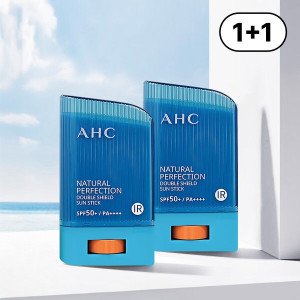 AHC AHC 내추럴 퍼펙션 더블 쉴드 선스틱 22g(SPF50+) 2개 100%정품 최신제조