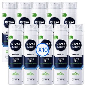 니베아 니베아 남성면도용폼 센서티브 쉐이빙젤 200ml x 10개