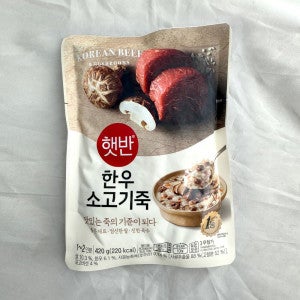 햇반 CJ 햇반 소프트밀 한우소고기죽 420g 비비고 죽