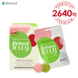 <b>리부트</b> <b>리부트</b> 유산균 젤리 162g 1박스 국내 유일 식물성 펙틴 유산균 젤리/무설탕/무지방